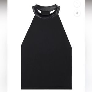 NWT Carbon 38 Tuxedo Mock Neck Top sz XS